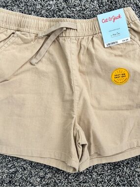 Cat & Jack Beige Drawstring Shorts